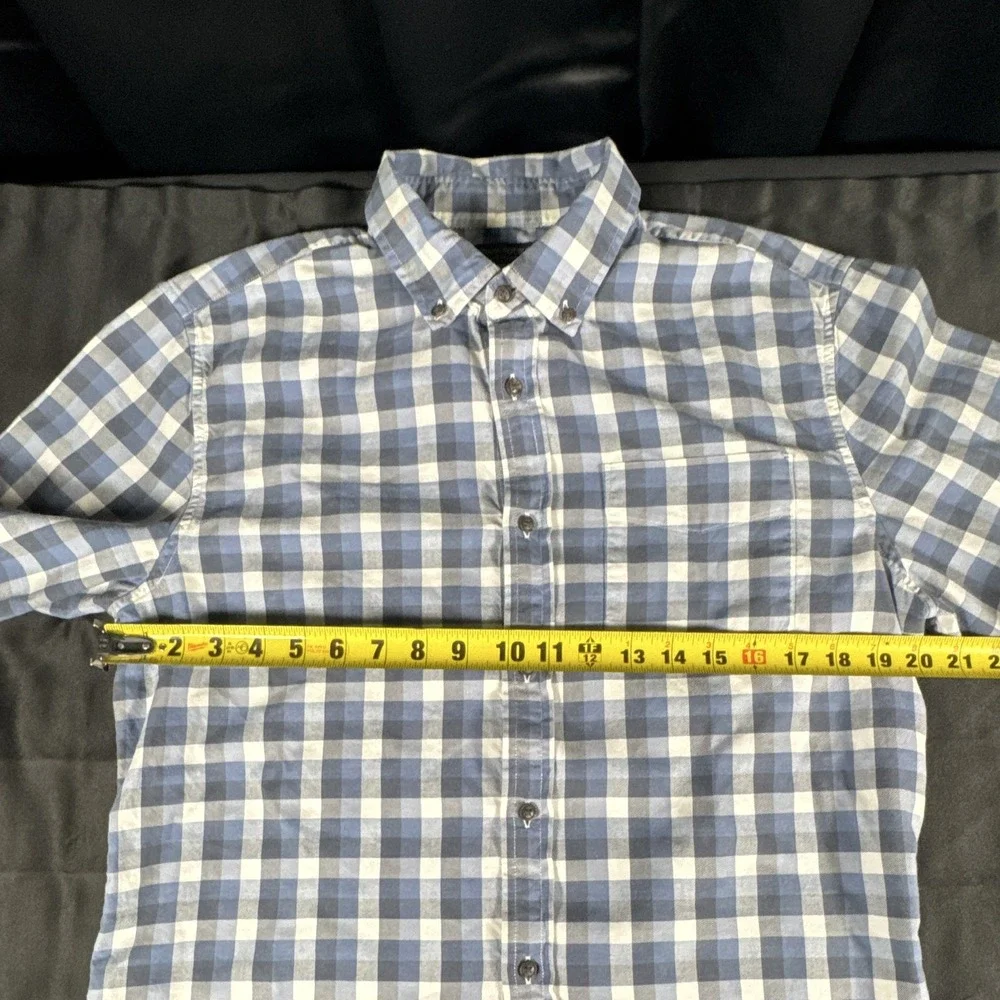 Banana Republic Mens LG Cotton Flannel Check Long Slv Button-Down Shirt (1282)